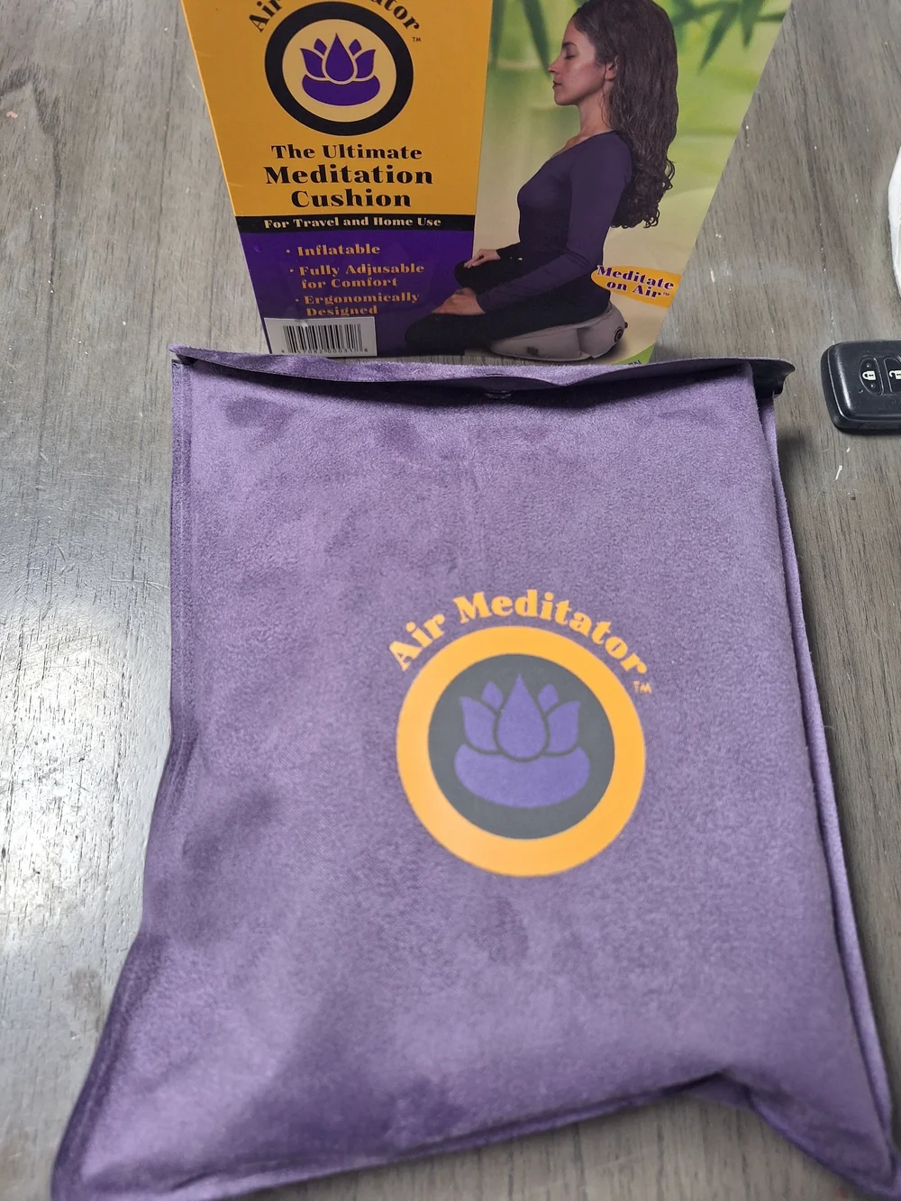 Air Meditator Inflatable Meditation Cushion & Travel Pillow - Purple - Picture 2 of 8